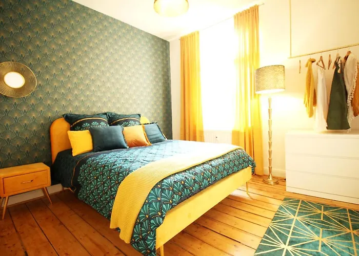 Zentrales Newyork-designapartment Mit 2 Betten Nahe Messe L Flughafen Lejlighed Duisburg